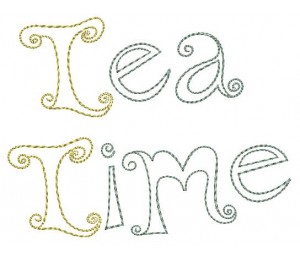 Stickdatei TEA PARTY Tea Time